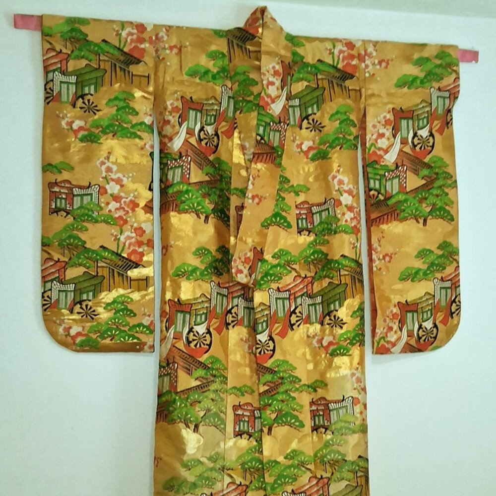 Exquisite and One of Kind Hand Done Embodied Silk Japanese Wedding Kimono for